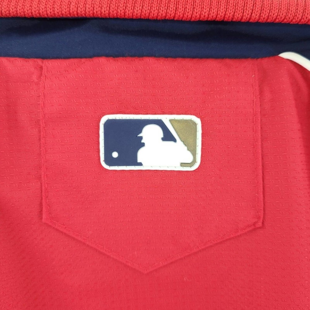 Majestic Authentic DC Nationals Mens XL Jacket Red Blue Full Zip Gently Used - Picture 13 of 15